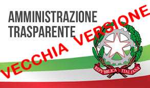 stemma repubblica italiana con testo amministrazione trasparente vecchia versione